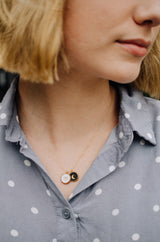 Sun & Moon Clay Necklace