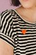 Heart pin, custom red heart, bridesmaid gift, gift for her, acrylic pin
