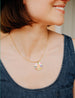Colorful Initial sunbeam necklace, Anniversary gift, mothers day jewelry, bridesmaids gifts, new mom gift, gold rainbow necklace, colorful