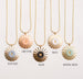 Initial sunbeam necklace, Anniversary gift, bridesmaids gifts, new mom gift, mom gift, monogram jewelry, pastel necklace, monogram necklace