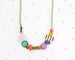 Kaleidoscope Statement Necklace, colorful statement necklace, maximalism, natural stone necklace, bold jewelry, rainbow necklace