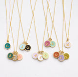 Custom Clay Initial Necklace