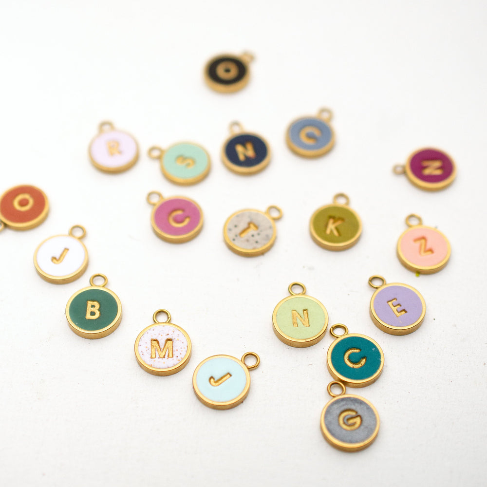 Custom Clay Initial Necklace