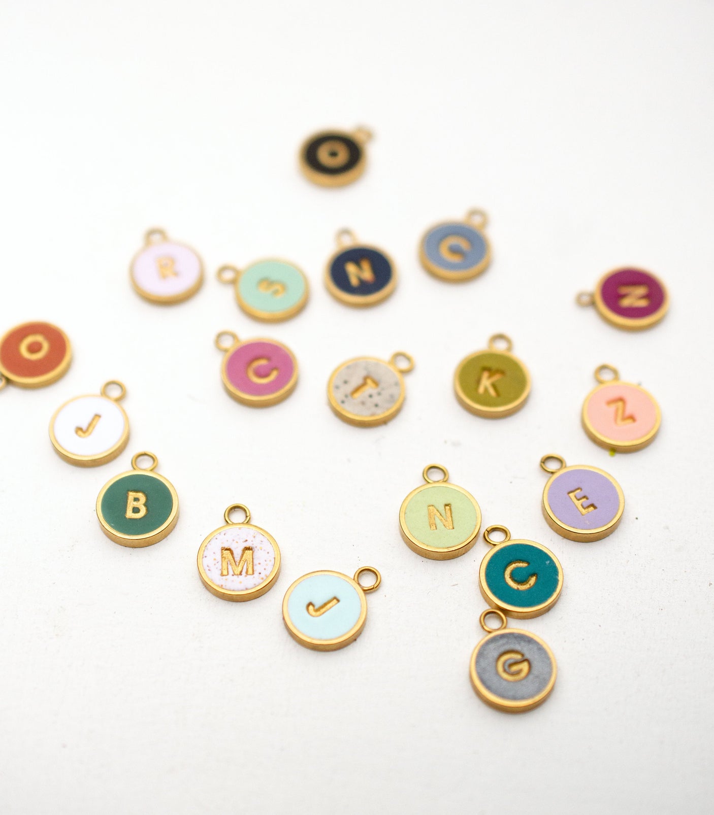 Custom Clay Initial Necklace