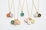 Custom Clay Initial Necklace