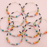 Becca Beaded Hoops