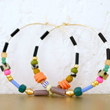 Becca Beaded Hoops