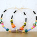 Colorful Beaded hoops, Large hoop earrings, gold filled hoops, statement earrings, seed bead hoops, colorful earrings, gift for friend