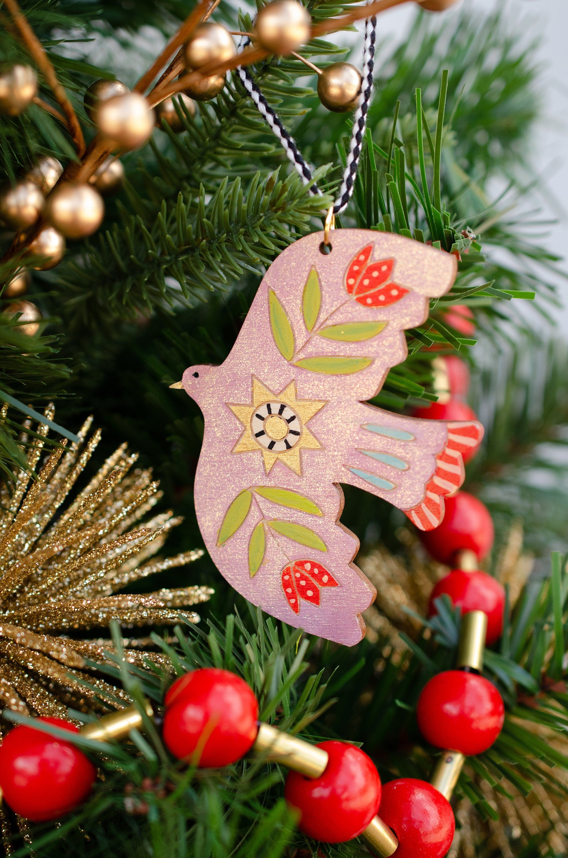 DIY Kit, Painting Kit, Christmastree Ornament, Craft Kit, Holiday Kit,  Wooden Trees, Colorful Holiday Decor, Holiday Craft, Classic Tree Kit 