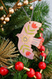 DIY Kit, Yuletide Christmas Tree Ornament Kit, Painting Craft Kit, DIY Holiday decor Holiday Kit, colorful holiday decor, Folk art
