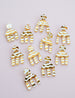 Golden Waves Statement Earrings, gifts for her, statement jewelry, gold statement earrings
