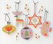 DIY Kit, Yuletide Christmas Tree Ornament Kit, Painting Craft Kit, DIY Holiday decor Holiday Kit, colorful holiday decor, Folk art