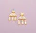 Golden Waves Statement Earrings, gifts for her, statement jewelry, gold statement earrings