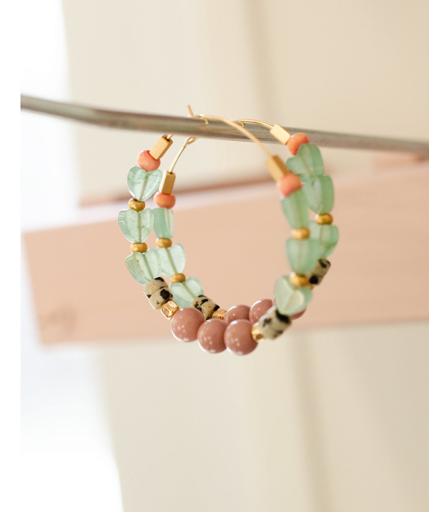 Jade Heart Earrings