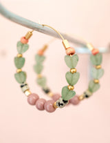 Jade Heart Earrings