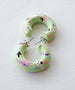 Hand painted Party Hoops, colorful hoop earrings statement earrings, gifts for her, statement jewelry, flower earrings
