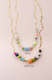 Beaded Statement Necklace, colorful beaded necklace, beaded necklace, charm necklace, multicolored necklace, beaded jewelry, gift for her