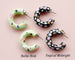 Hand painted Party Hoops, colorful hoop earrings statement earrings, gifts for her, statement jewelry, flower earrings