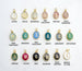 Oval stone pendant, gemstone pendant, minimal jewelry, mom gift, new mom gift, gemstone initial pendant, oval single pendant