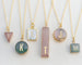 Personalized Initial Necklace, mother's day gift, mom jewelry, new mom gift, Pearl necklace, rose quartz pendant, necklace, custom necklace