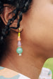 Beaded dangle Statement Earrings, Mix and Match earrings, colorful jewelry, dangle earrings, colorful beads, multicolor jewelry, eclectic
