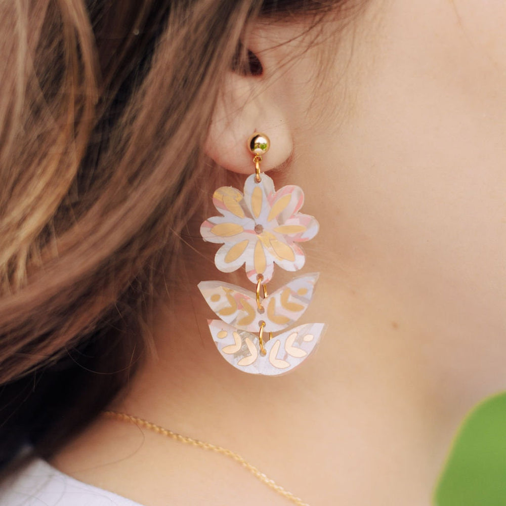 Wisteria Flower Earrings