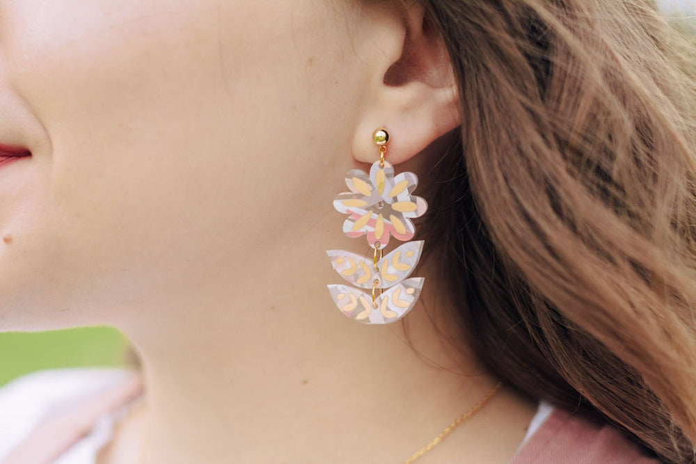 Wisteria Flower Earrings