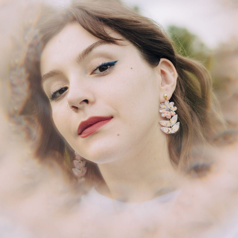 Wisteria Flower Earrings