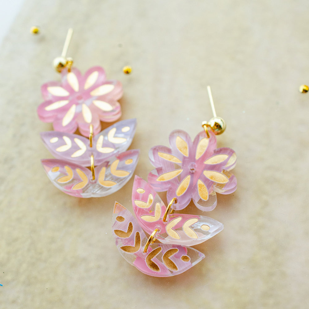 Wisteria Flower Earrings