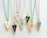 Heart Initial Necklace