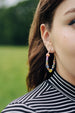 Pastel Beaded Hoops, Colorful earrings, gold hoops, statement earring, bridesmaids gifts, stocking stuffer, jewelry gift