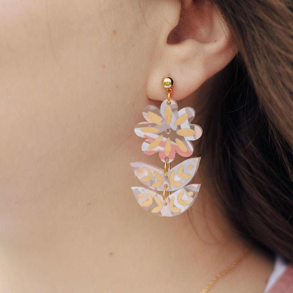 Wisteria Flower Earrings