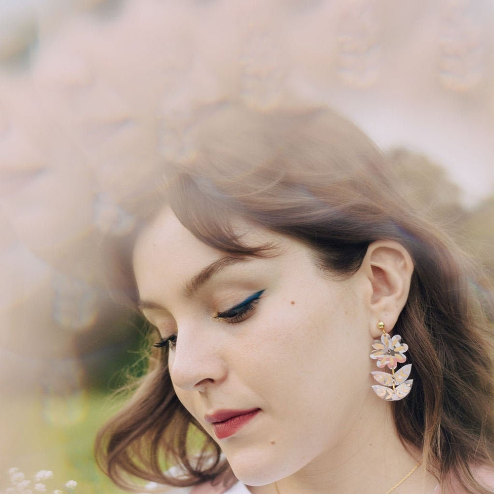 Wisteria Flower Earrings