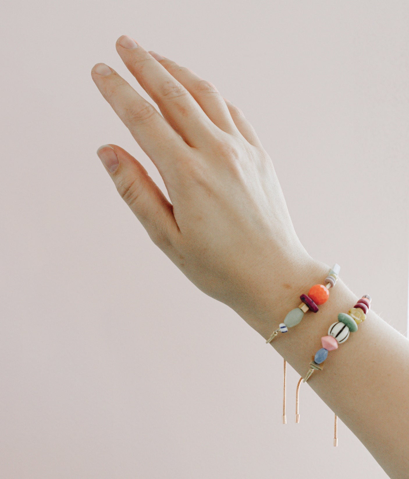 Beaded Pull Tie Bracelets