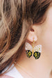 Butterfly statement earrings, acrylic earrings, gold butterfly, butterfly jewelry, celestial jewelry, 90's earrings, acrylic jewelry