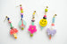 90s beaded statement earrings, mix and match earrings, y2k earrings, mushroom earrings, flower earrings, peace sign earrings,