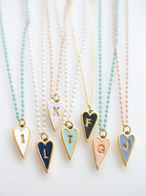 Heart Initial Necklace