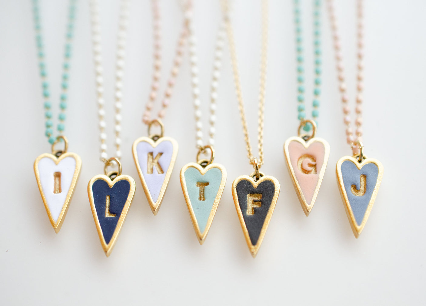 Heart Initial Necklace