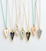 Heart Initial Necklace