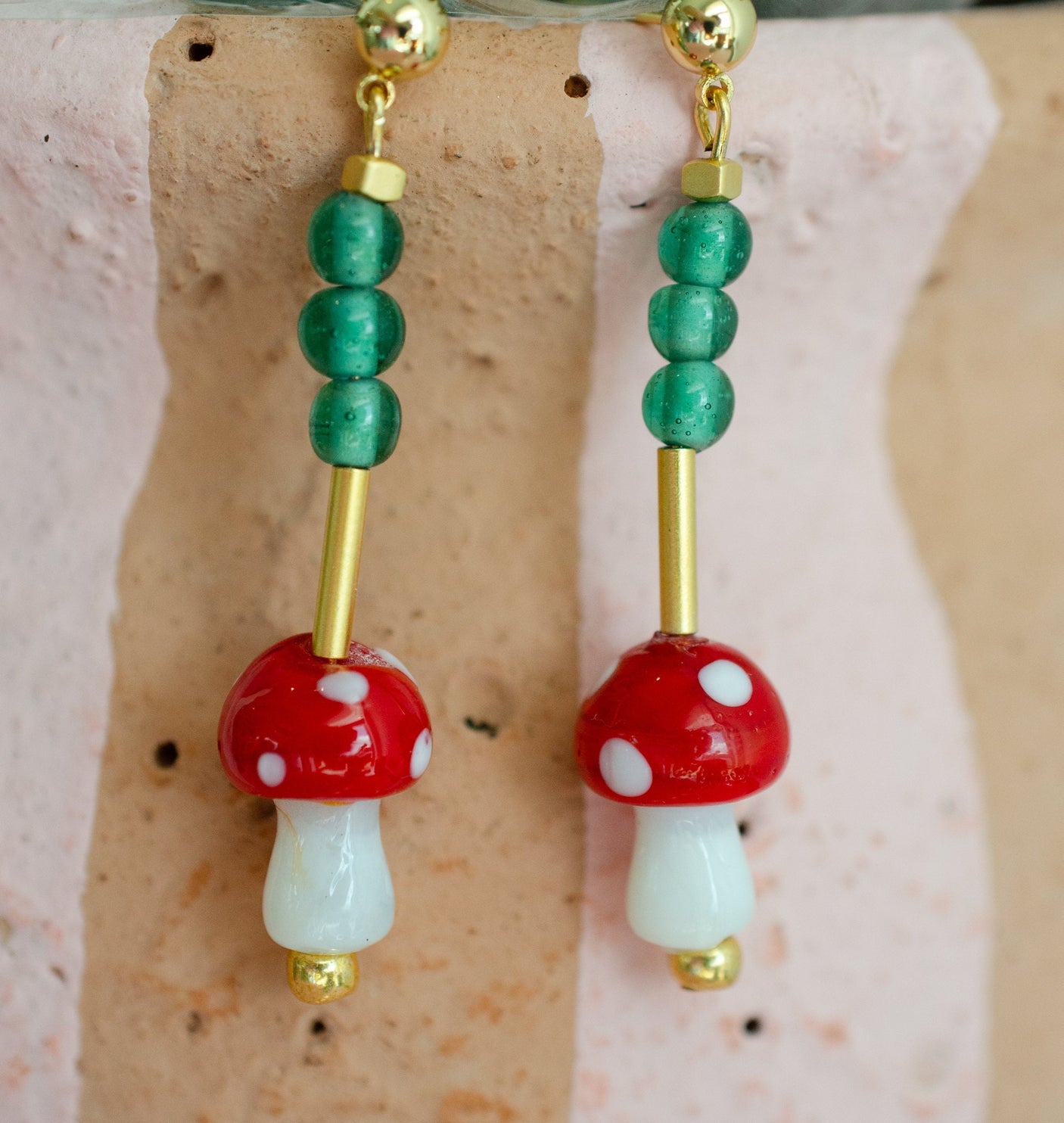 Mushroom Dangle Earrings