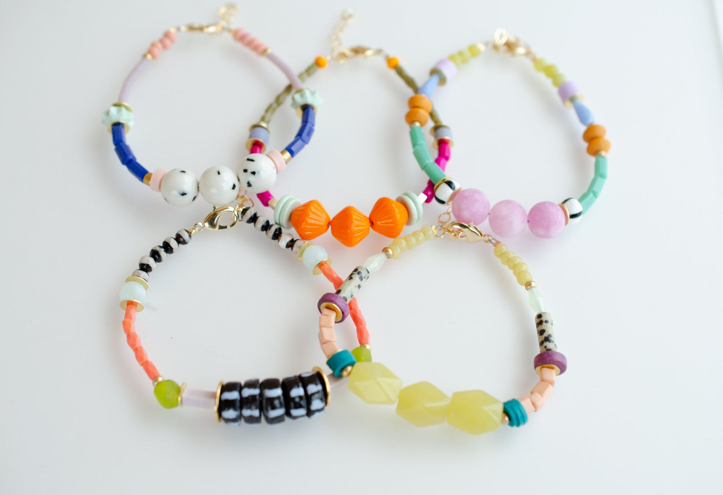 Zinnia Beaded Bracelets
