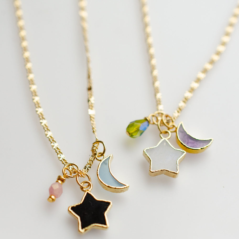 Moon / Star Charm Necklace