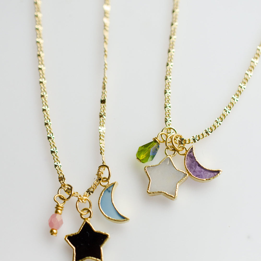 Moon / Star Charm Necklace