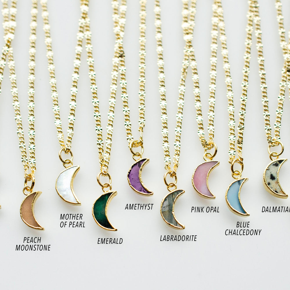 Moon Gemstone Necklace