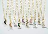 Moon Gemstone Necklace
