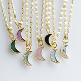 Moon Gemstone Necklace