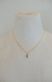 Moon natural stone necklace, celestial jewelry, crescent moon necklace, birthstone celestial necklace, pearl moon pendant, small moon,