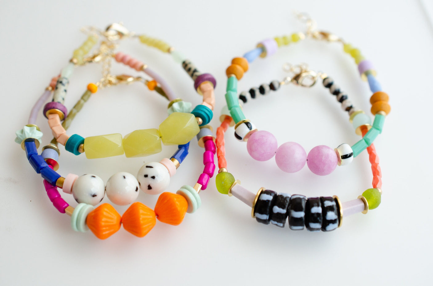 Zinnia Beaded Bracelets