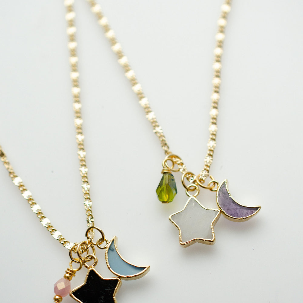 Moon / Star Charm Necklace