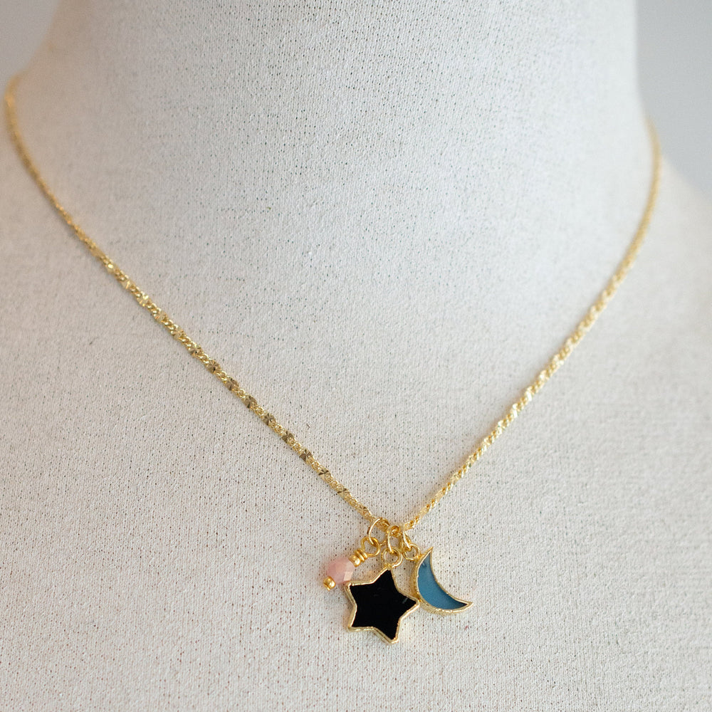 Moon / Star Charm Necklace